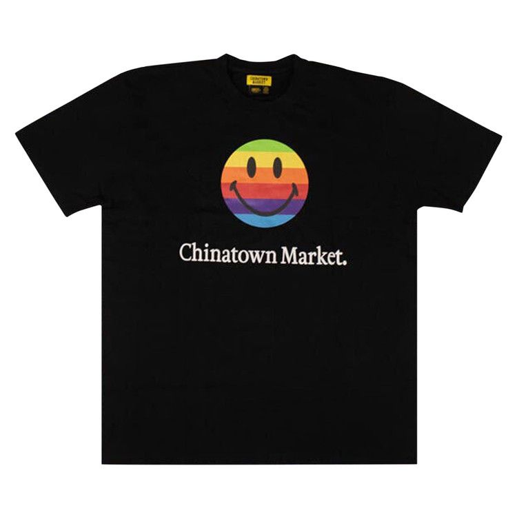 その他 Tiki TGAGH296 Buy Chinatown Market x Smiley Rainbow Face T-Shirt 'Black