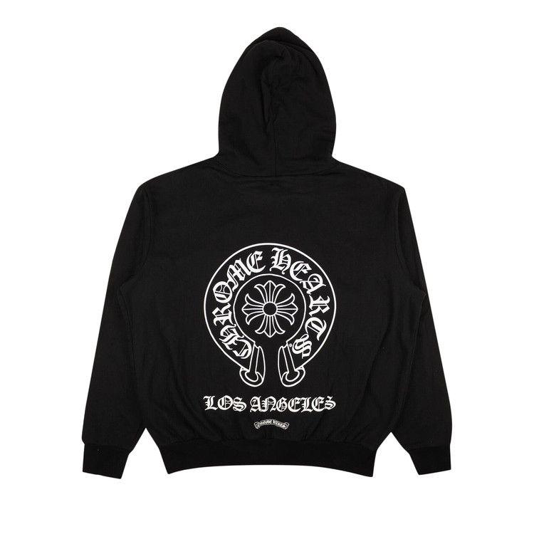 Chrome Hearts Los Angeles Zip-Up Hoodie Sweatshirt 'Black'