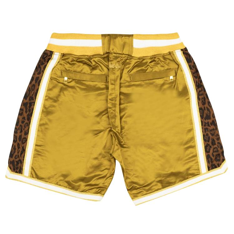 Buy Just Don Leopard Print Silk Shorts 'Gold' - 4925 100000202LPSS