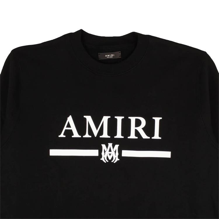 Buy Amiri MA Bar Logo Crewneck Sweatshirt 'Black' - 0498