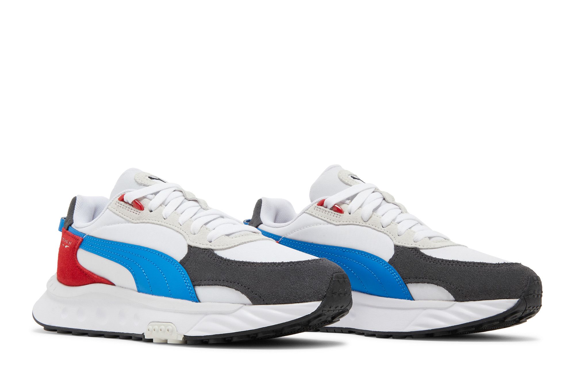 Pre-owned Puma Wild Rider Rollin Jr 'ebony White'