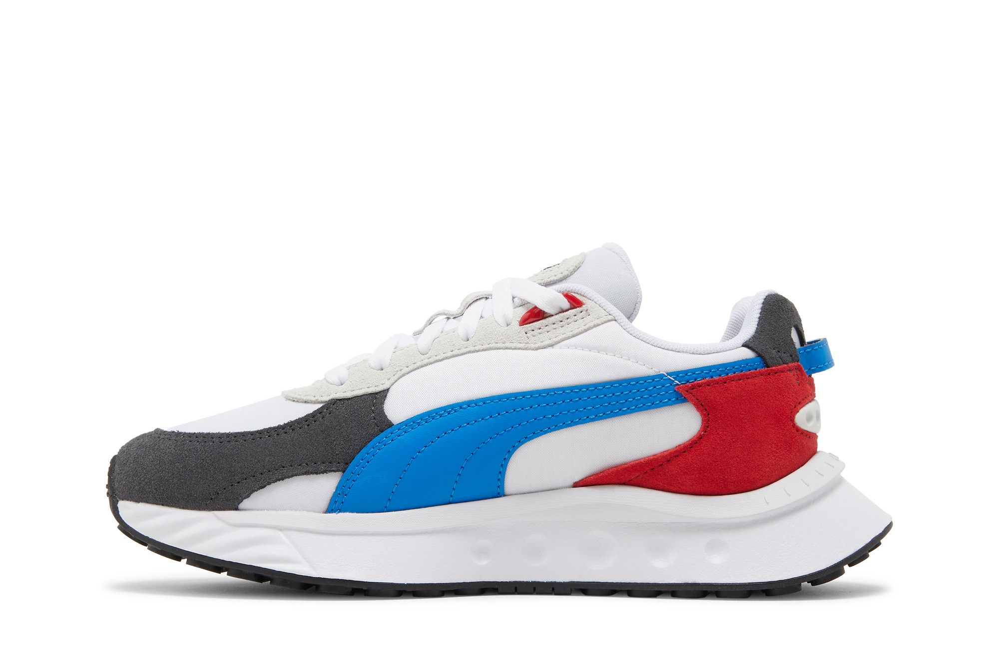 Pre-owned Puma Wild Rider Rollin Jr 'ebony White'