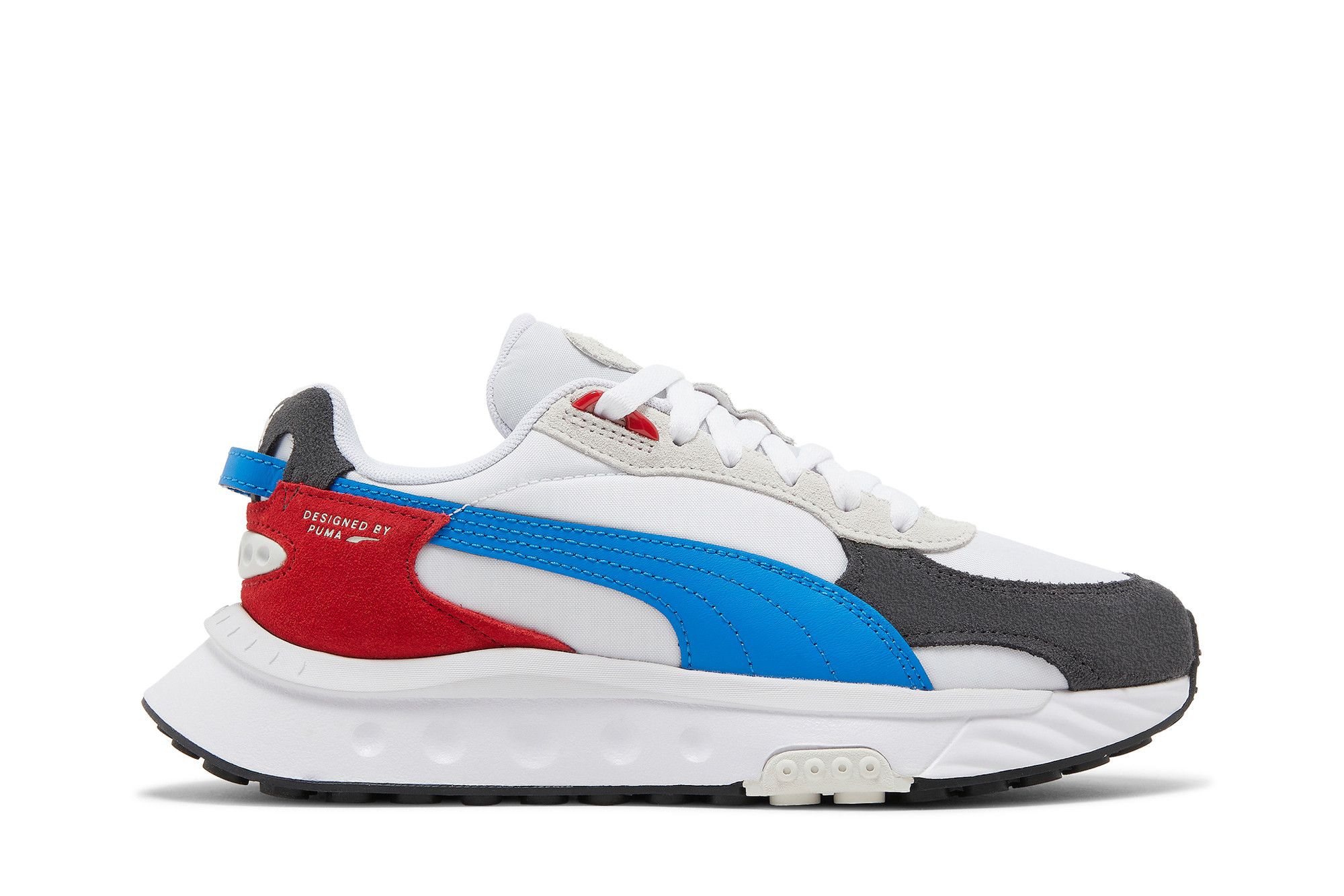 Pre-owned Puma Wild Rider Rollin Jr 'ebony White'