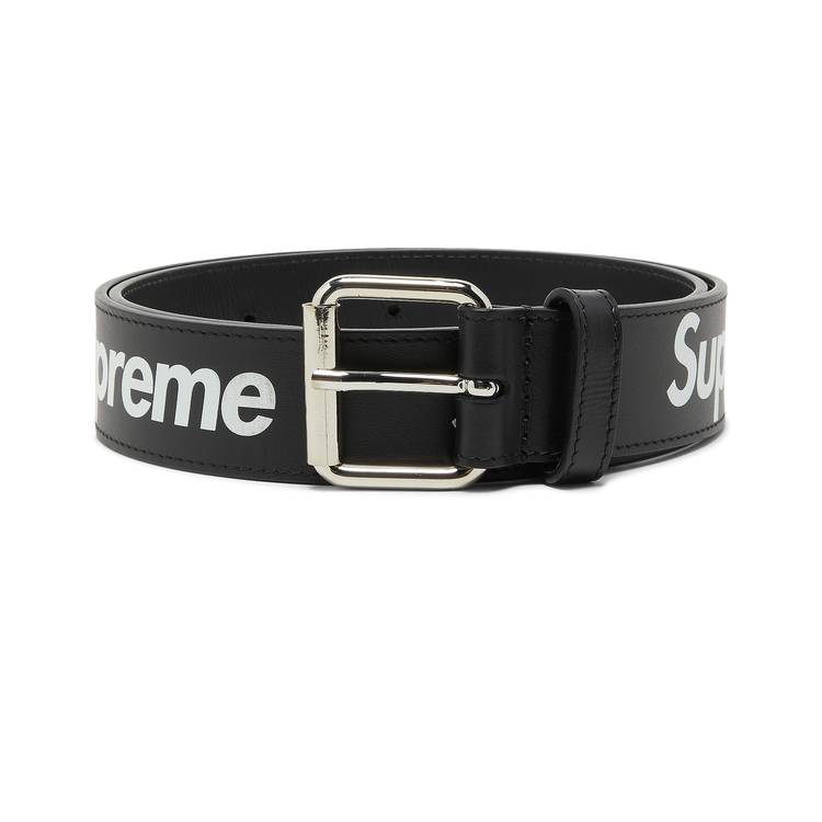 Supreme Repeat Leather Belt Black Size S/M SS22 BRAND NEW *CONFIRMED ORDER*