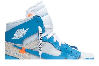 Blue jordan off on sale white