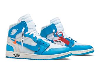Off-White x Air Jordan I  Light Blue Sail – Adamsneakers