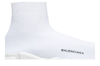 Triple white clearance balenciaga speed trainers