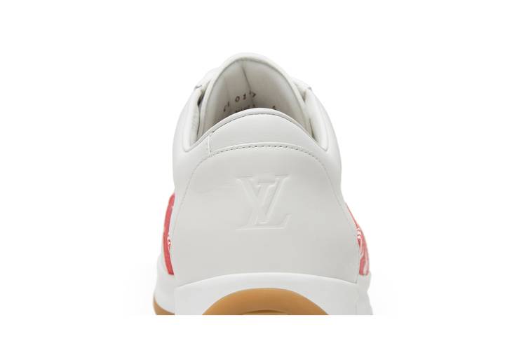 Louis Vuitton X Supreme White & Red Monogram Sneaker LVsz 11 = US 12