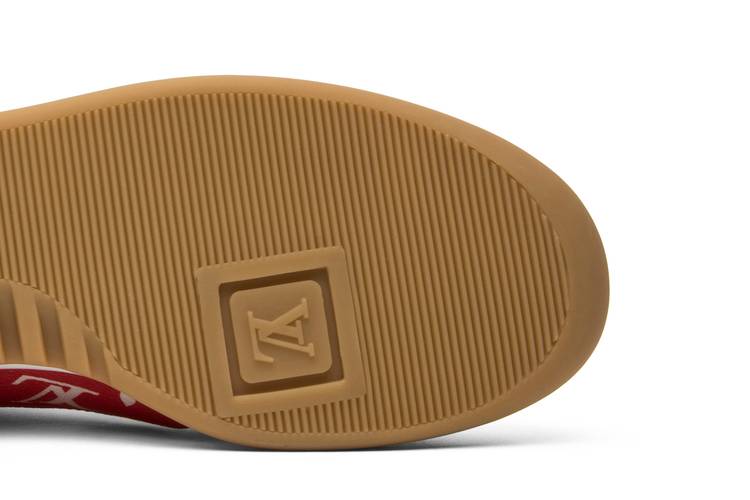 Custom Champion X Supreme X Louis Vuitton Slides (Red) — Q's Custom Sneakers