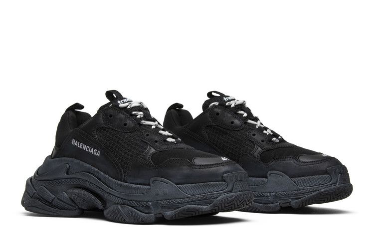 Balenciaga Triple S Triple Black (2018 Reissue) (Pre-Distressed)