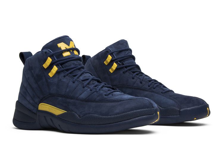 Buy Air Jordan 12 Retro Michigan BQ3180 407 GOAT