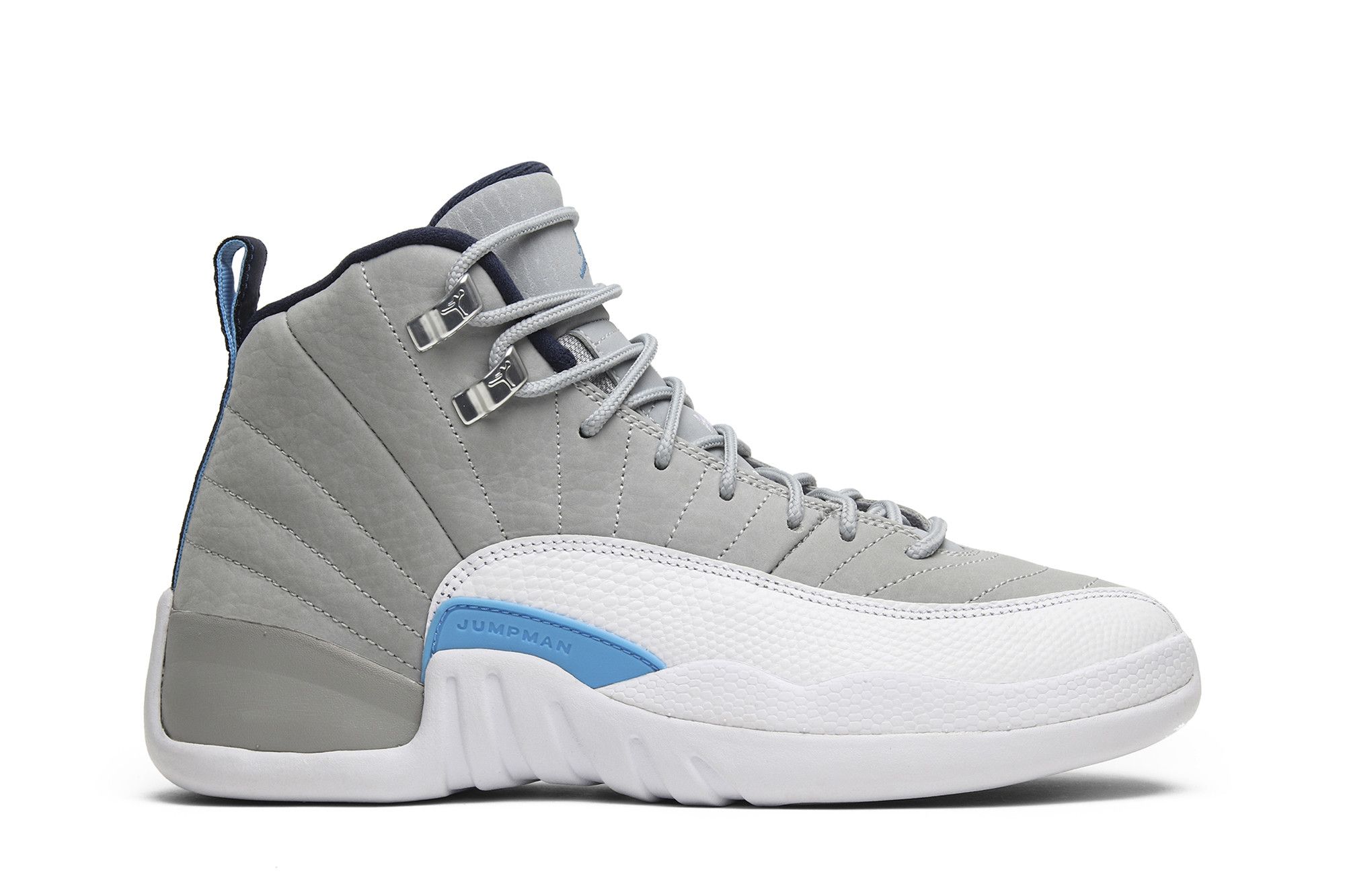Pre-owned Air Jordan 12 Retro Bg 'university Blue' In Grey