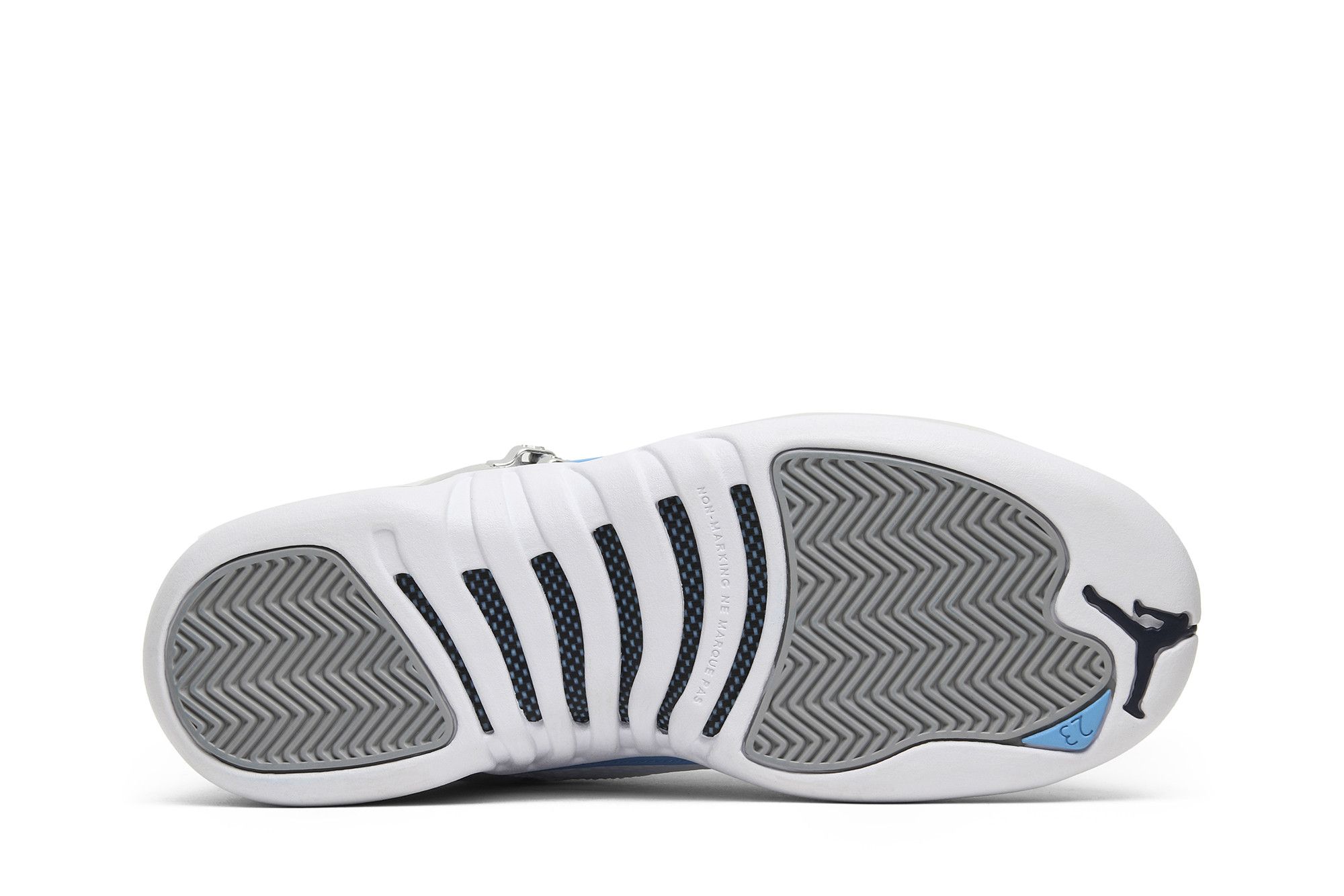 Pre-owned Air Jordan 12 Retro Bg 'university Blue' In Grey