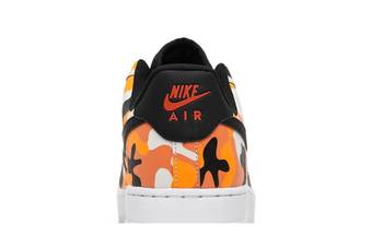 Nike Air Force 1 07 LV8 - Orange Camo, Size 8.5, 823511 800