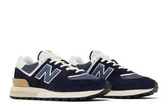 Buy 574 Legacy 'Navy Angora' - U574LGBB | GOAT