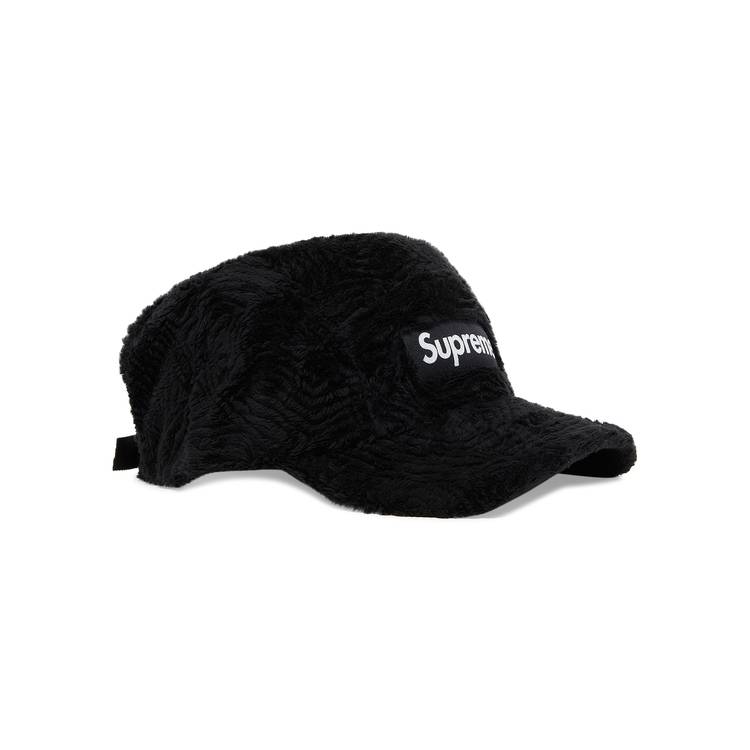 Supreme Swirl Fleece Camp Cap 'Black'