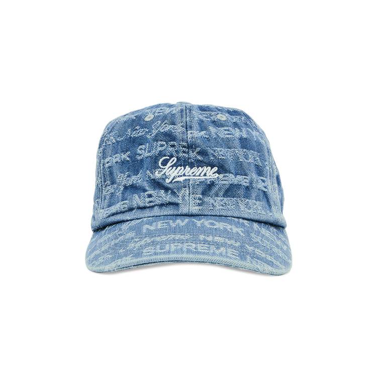 Supreme Multi Type Jacquard Denim 6-Panel Cap - Blue Hats, Accessories -  WSPME65519