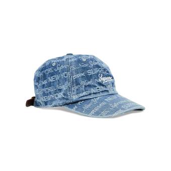 Supreme Multi Type Jacquard Denim 6-Panel Cap - Blue Hats, Accessories -  WSPME65519