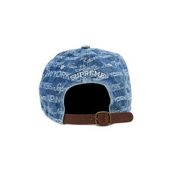 Buy Supreme Multi Type Jacquard Denim 6-Panel 'Blue' - FW22H61