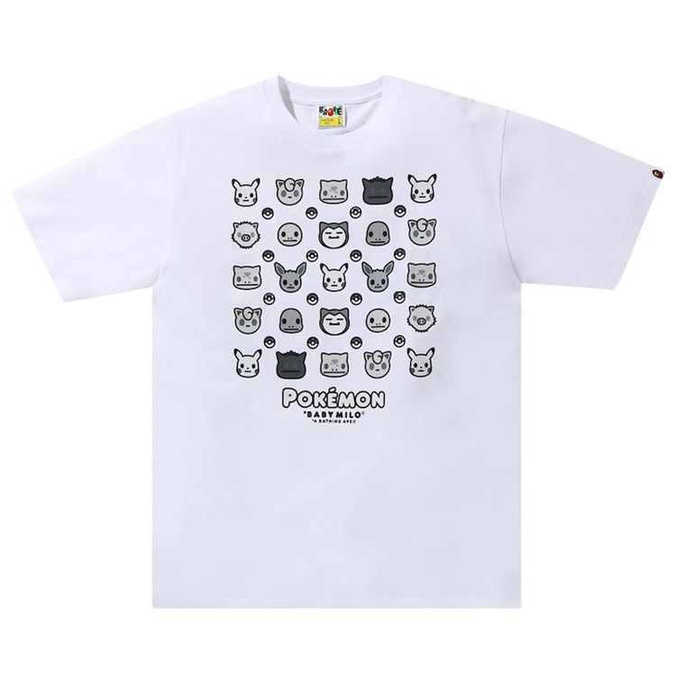Buy BAPE Baby Milo x Pokemon Monotone Tee #4 'White' - 2G73 110
