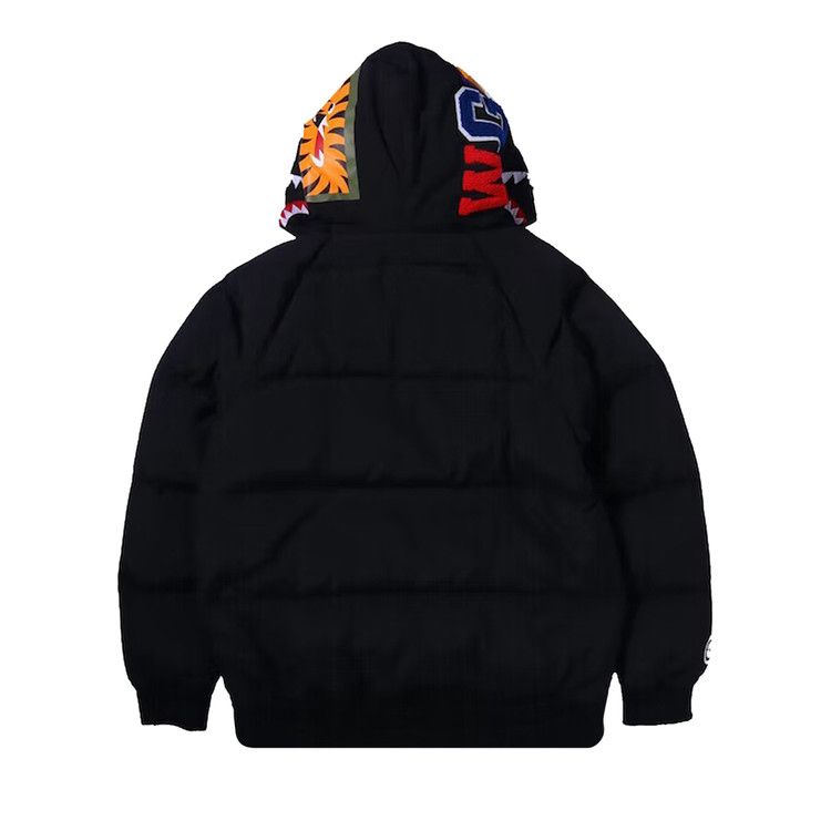 Buy BAPE Shark x Tiger Hoodie Down Jacket 'Black' - 1H80 141 013