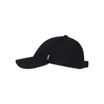 SAINT LAURENT ブラックファuzzyキャップ YSL ブラック キャップ 9FORTY 調整可能 - メルカリ
