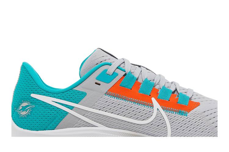 NFL X Air Zoom Pegasus 38 'Miami Dolphins' - Nike - DJ0823 001 - wolf  grey/turbo green/brilliant orange/white