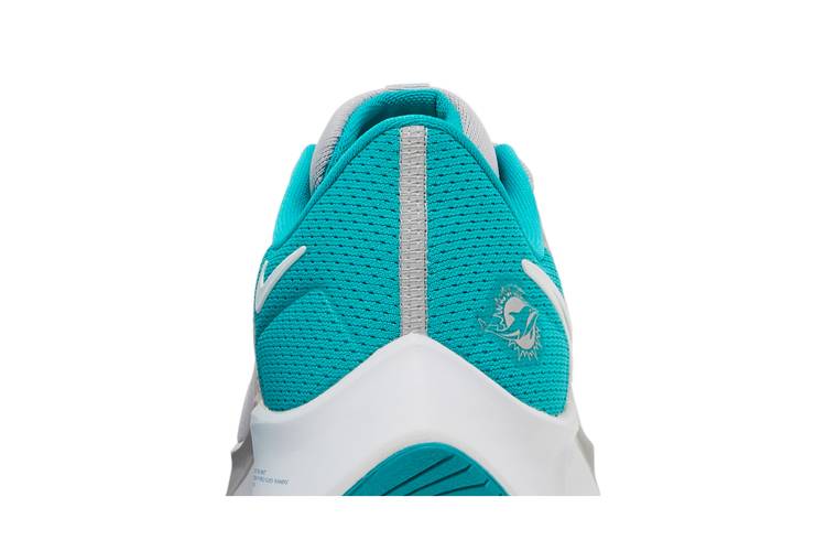 \ud83d\udd25 Nike Air Zoom Pegasus 38 NFL \ud83c\udfc8 Miami Dolphins \ud83d\udc2c Grey\/Green ...