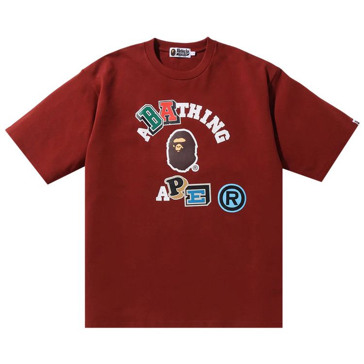 トップス A BATHING APE COLLEGE LS TEE BURGUNDY トップス A BATHING APE COLLEGE LS TEE BURGUNDY A BATHING APE