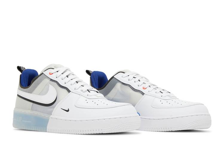  Nike Mens Air Force 1 React DH7615 101 White Photo Blue - Size  7