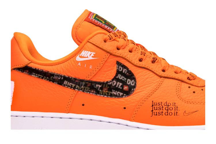 Nike Air Force 1 '07 LV8 Just Do It Leather Total Orange/White