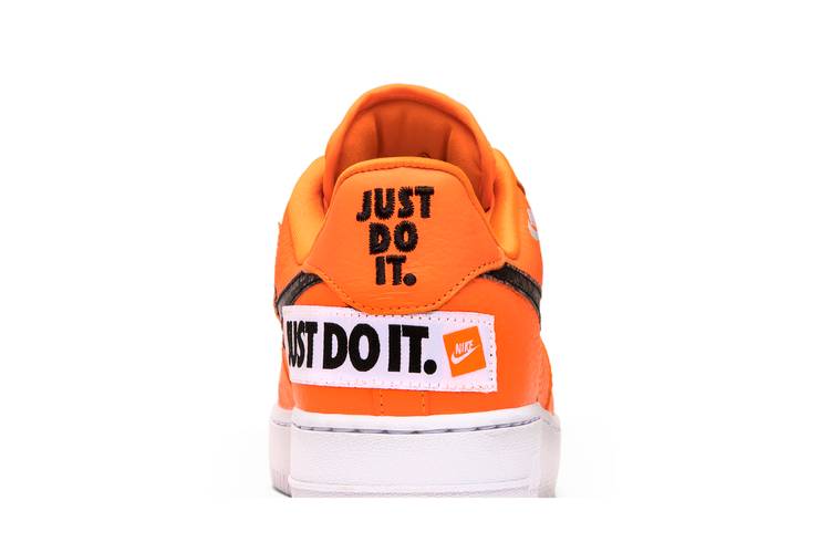 Nike Air Force 1 Low 07 LV8 “Just Do It”Sz 7C Kids AV6141-800 Preowned  Orange