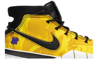 Buy Undefeated x Zoom Kobe 1 Protro Yellow Camo BV1207 901 GOAT