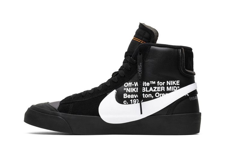 Off white nike sales blazer mid black