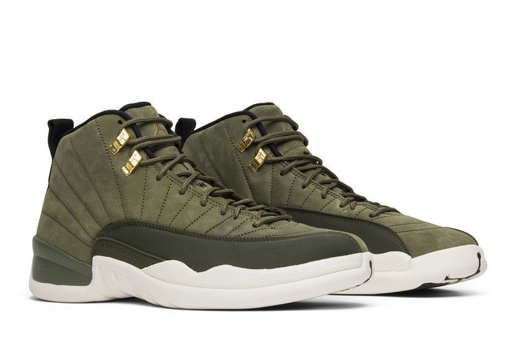 army green jordan 12