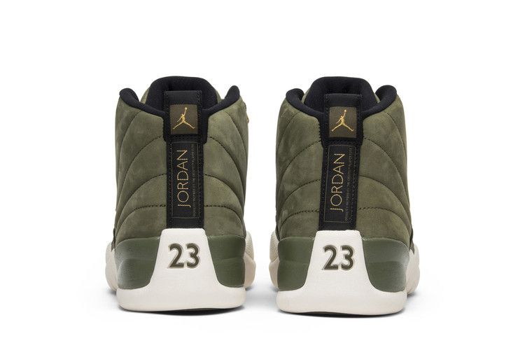 Jordan 12 cheap green and gold