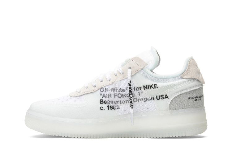 LOUIS VUITTON AIR FORCE 1 VIRGIL ABLOH WHITE LOW TOP SIZE 9 100