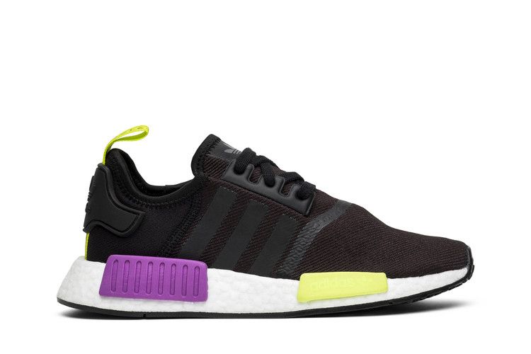 Nmd r1 black deals purple neon