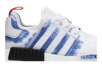 Nmd stencil white store and blue