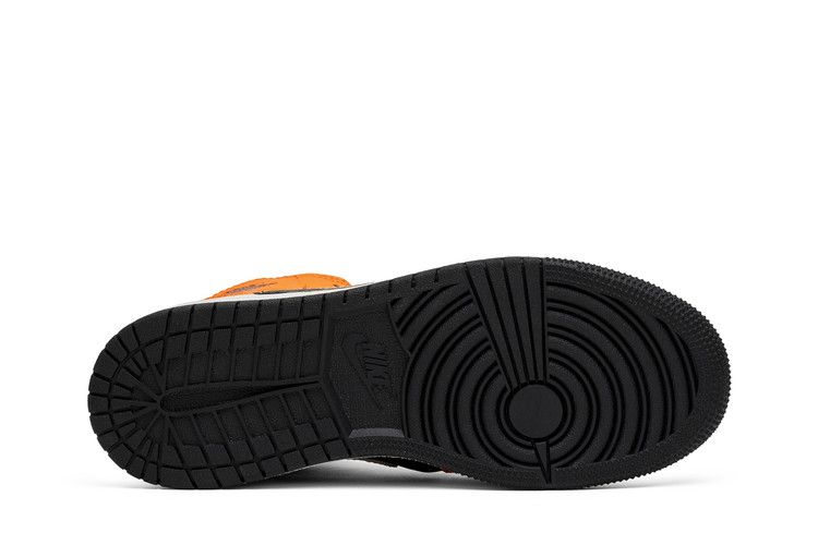 Air Jordan 1 RETRO Mid Gs Orange Black