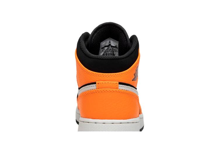 Buy Air Jordan 1 Retro Mid GS 'Orange Black' - 554725 062