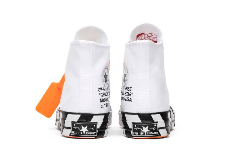 CONVERSE X OFF WHITE CHUCK TAYLOR ALL-STAR 70s HI UK6.5 100% AUTHENTIC