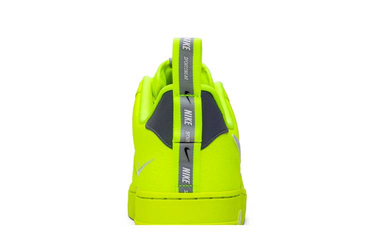 Nike Air Force 1 '07 LV8 Utility Volt Overbranding Size 12 Sneakers  AJ7747-700
