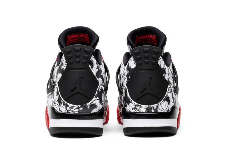 Buy Jordans 4 Tattoo Running Shoes for Men 10 UK Black at Amazonin