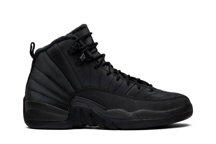 Buy Air Jordan 12 Retro Winterized GS 'Triple Black' - BQ6852 001