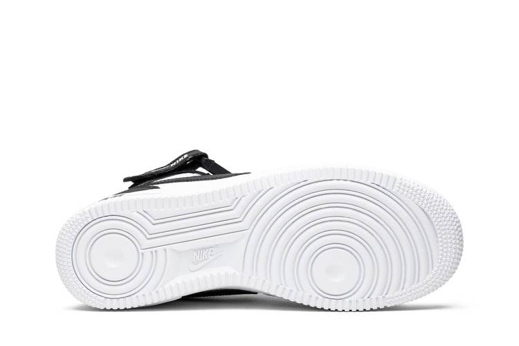 Nike Air Force 1 07 Mid LV8 Men's Shoe Black/White/Metallic Silver  804609-005 