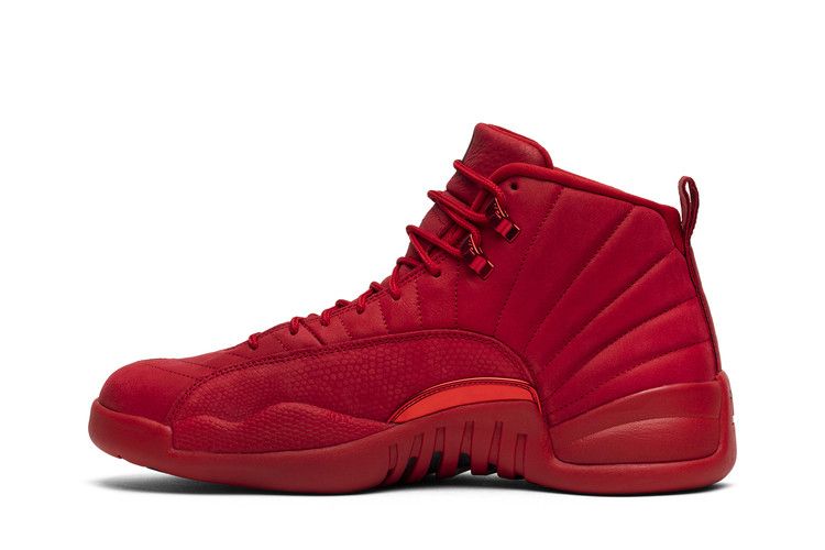 Jordan 12s red black sale