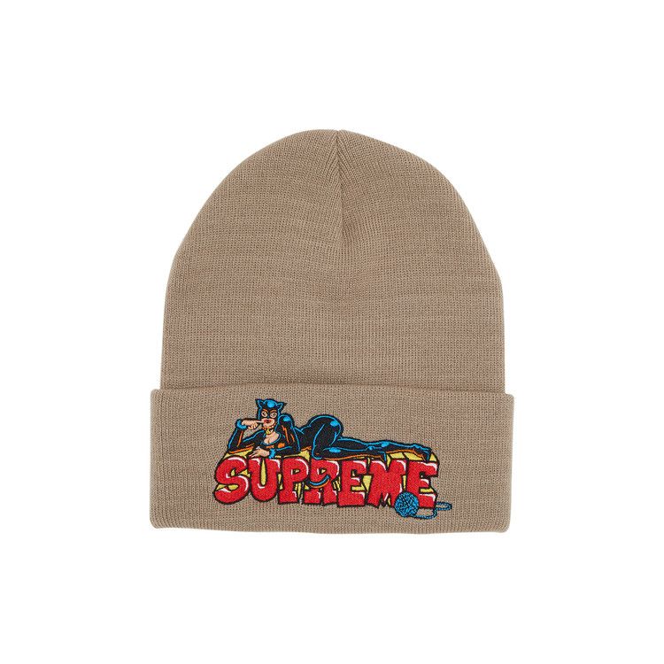 Buy Supreme Catwoman Beanie 'Stone' - FW22BN66 STONE | GOAT