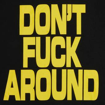 Buy Supreme Don't Fuck Around Tee 'Black' - FW22T53 BLACK