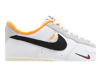 Air force 1 07 lv8 white outlet black  and  total orange